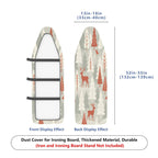 1-Piece Nordic Reindeer Christmas Forest  Ironing Board Cover, Universal Size, Without Board