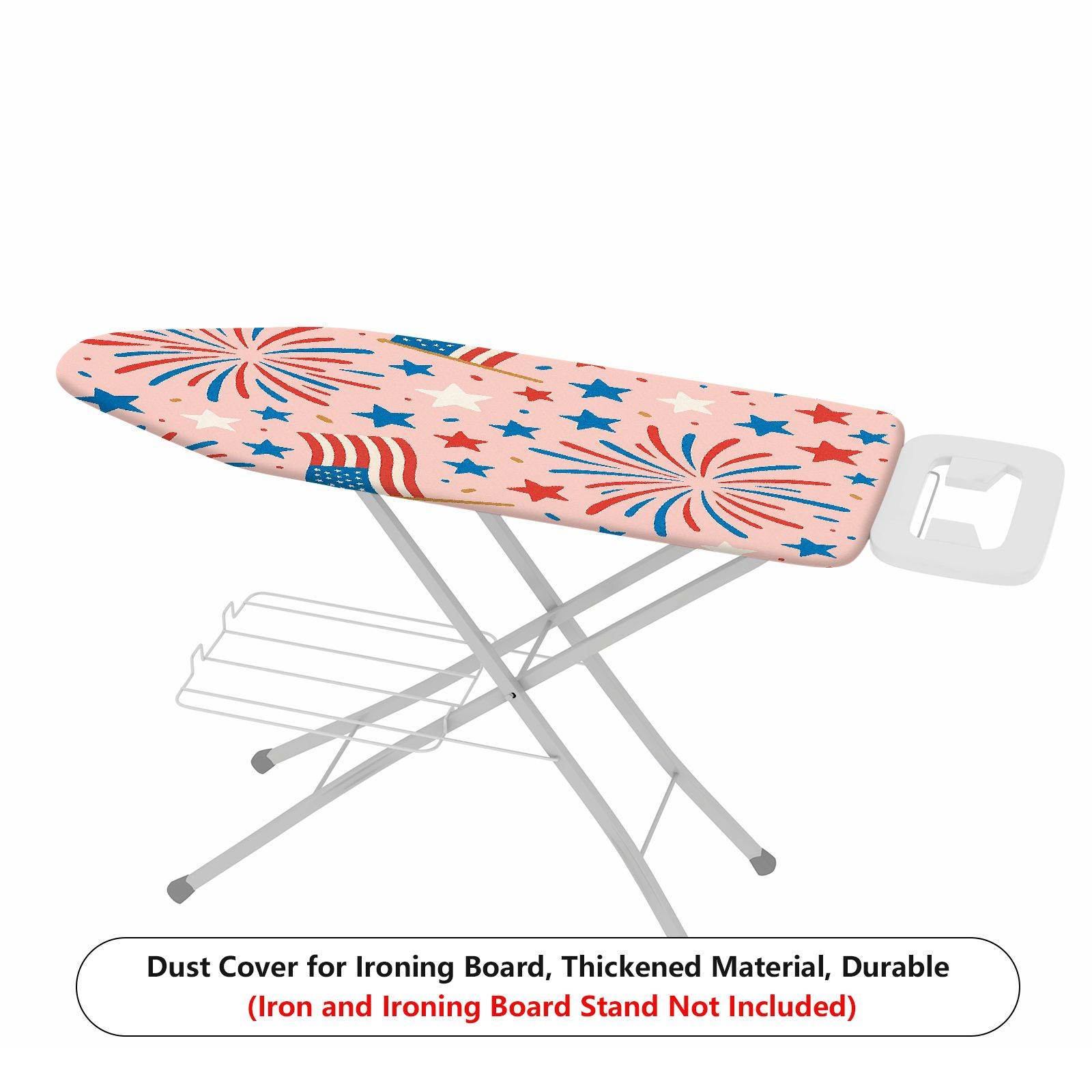 1-Piece Flag Stars Fireworks  Ironing Board Cover, Universal Size, Without Board