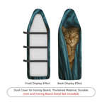 1-Piece Sleeping Cat Cozy Blue  Ironing Board Cover, Universal Size, Without Board