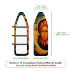 1-Piece Sun Moon Star  Ironing Board Cover, Universal Size, Without Board