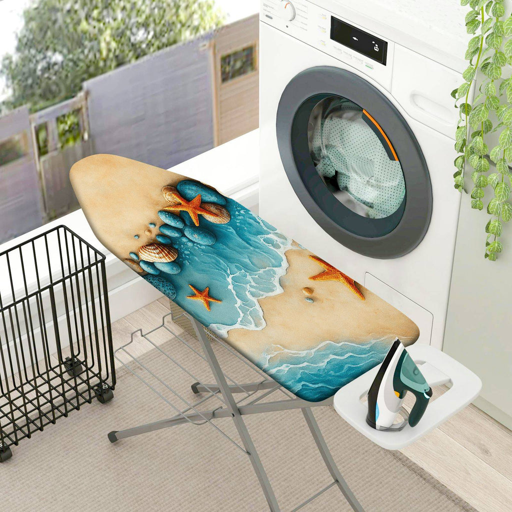 1-Piece Starfish Ocean Beach  Ironing Board Cover, Universal Size, Without Board