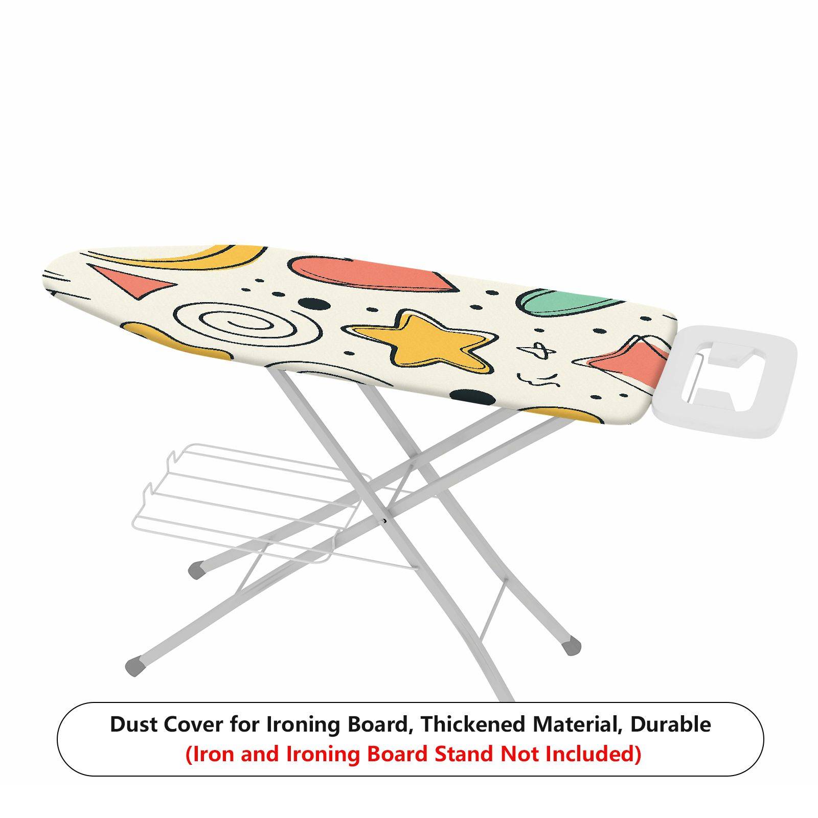 1-Piece Star Heart Swirl  Ironing Board Cover, Universal Size, Without Board