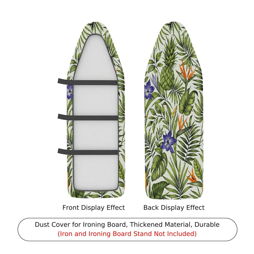 1-Piece Tropical Floral Leaf  Ironing Board Cover, Universal Size, Without Board