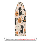 1-Piece Halloween Black Cat Pumpkin  Ironing Board Cover, Universal Size, Without Board