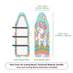 1-Piece Unicorn Rainbow Star  Ironing Board Cover, Universal Size, Without Board