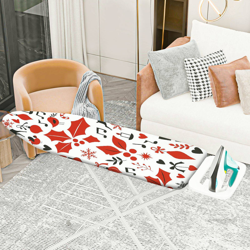 1-Piece Christmas Reindeer Music  Ironing Board Cover, Universal Size, Without Board
