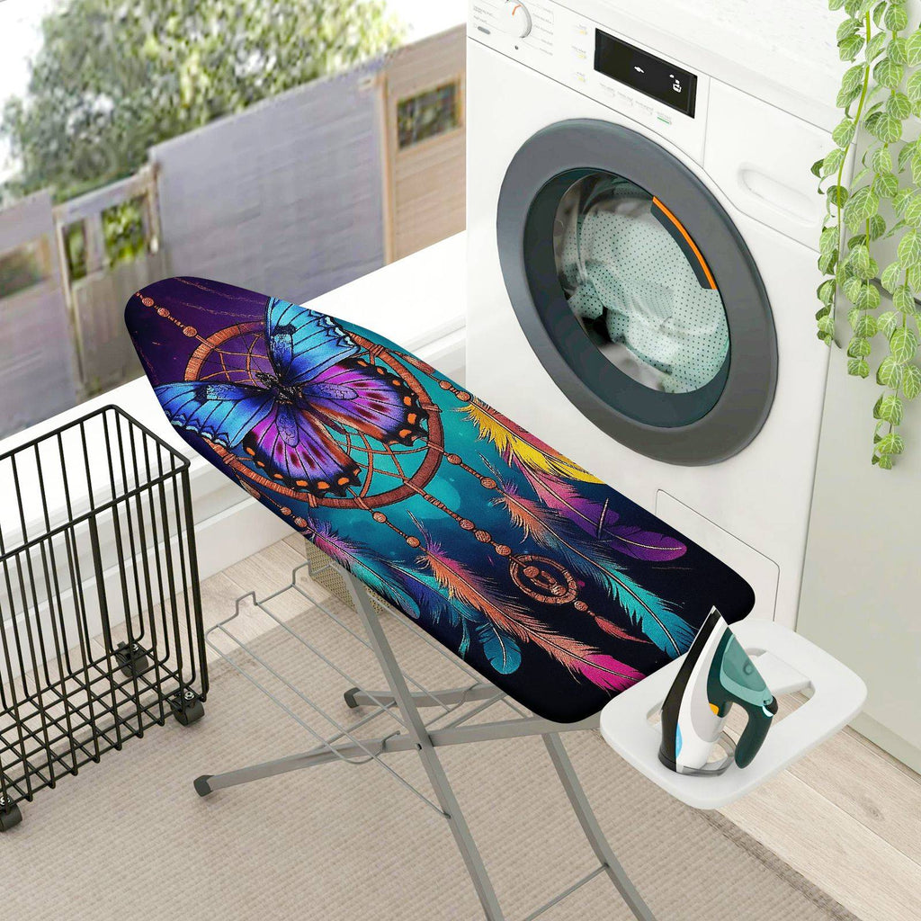 1-Piece Butterfly Feather Dreamcatcher  Ironing Board Cover, Universal Size, Without Board