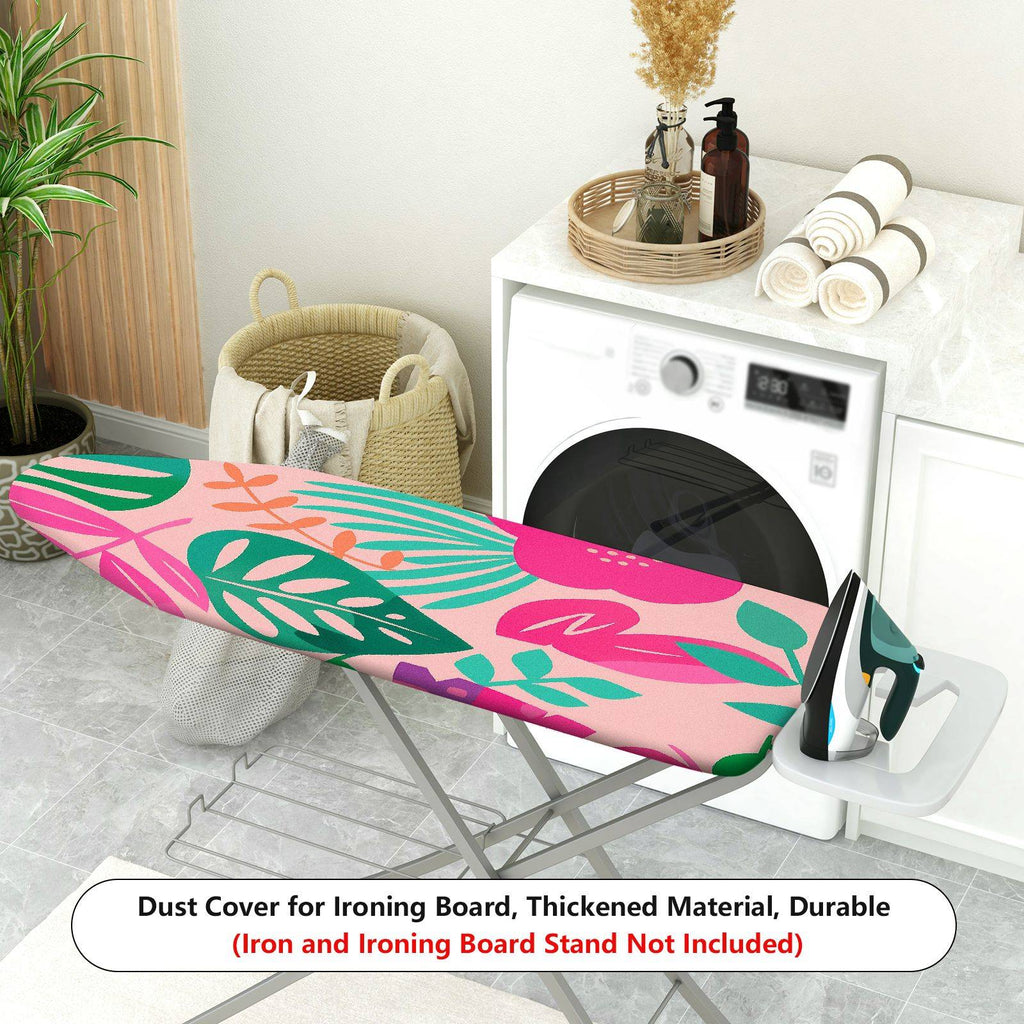 1-Piece Floral Tropical Botanical  Ironing Board Cover, Universal Size, Without Board