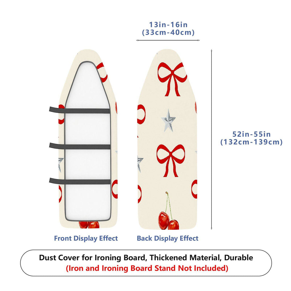 1-Piece Bow Star Cherry  Ironing Board Cover, Universal Size, Without Board