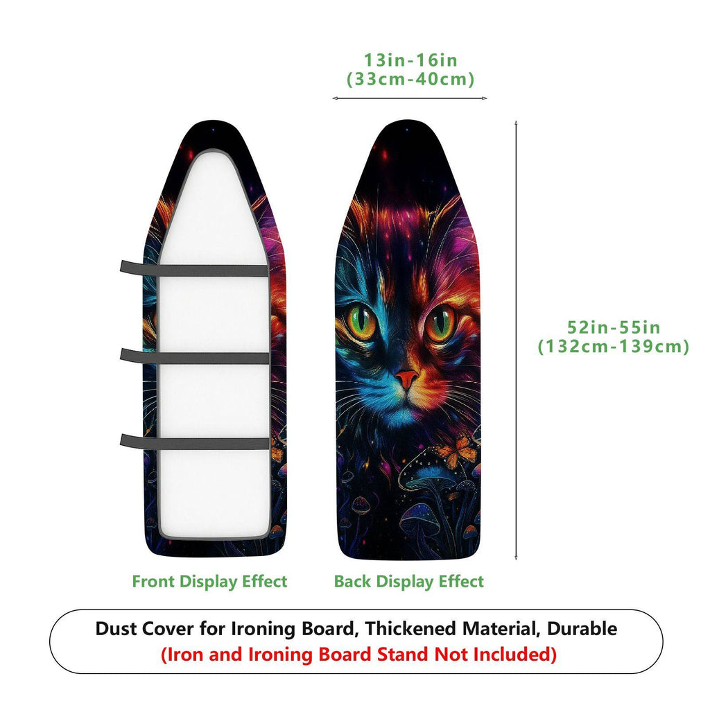 1-Piece Galaxy Cat Space  Ironing Board Cover, Universal Size, Without Board