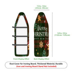 1-Piece Christmas Plaid Gingerbread  Ironing Board Cover, Universal Size, Without Board