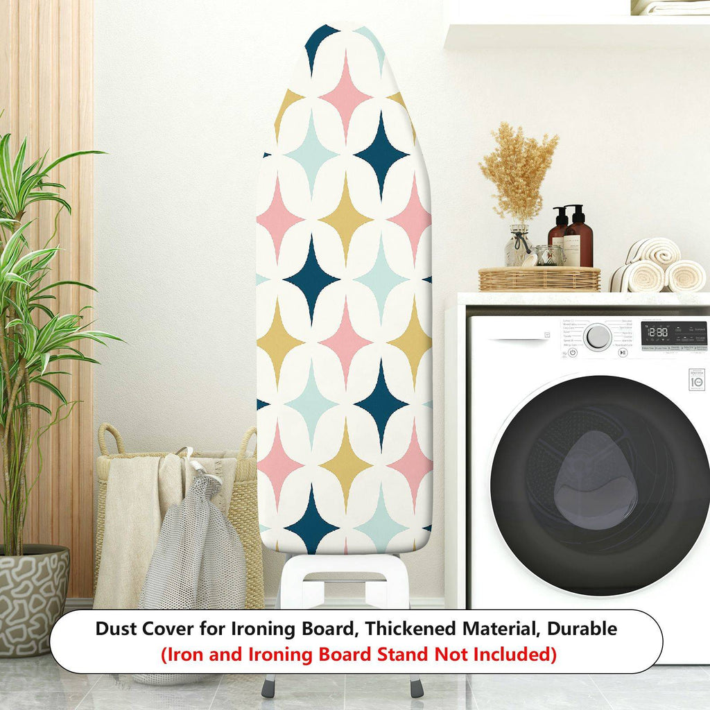 1-Piece Geometric Pattern Colorful Star Artistic  Ironing Board Cover, Universal Size, Without Board