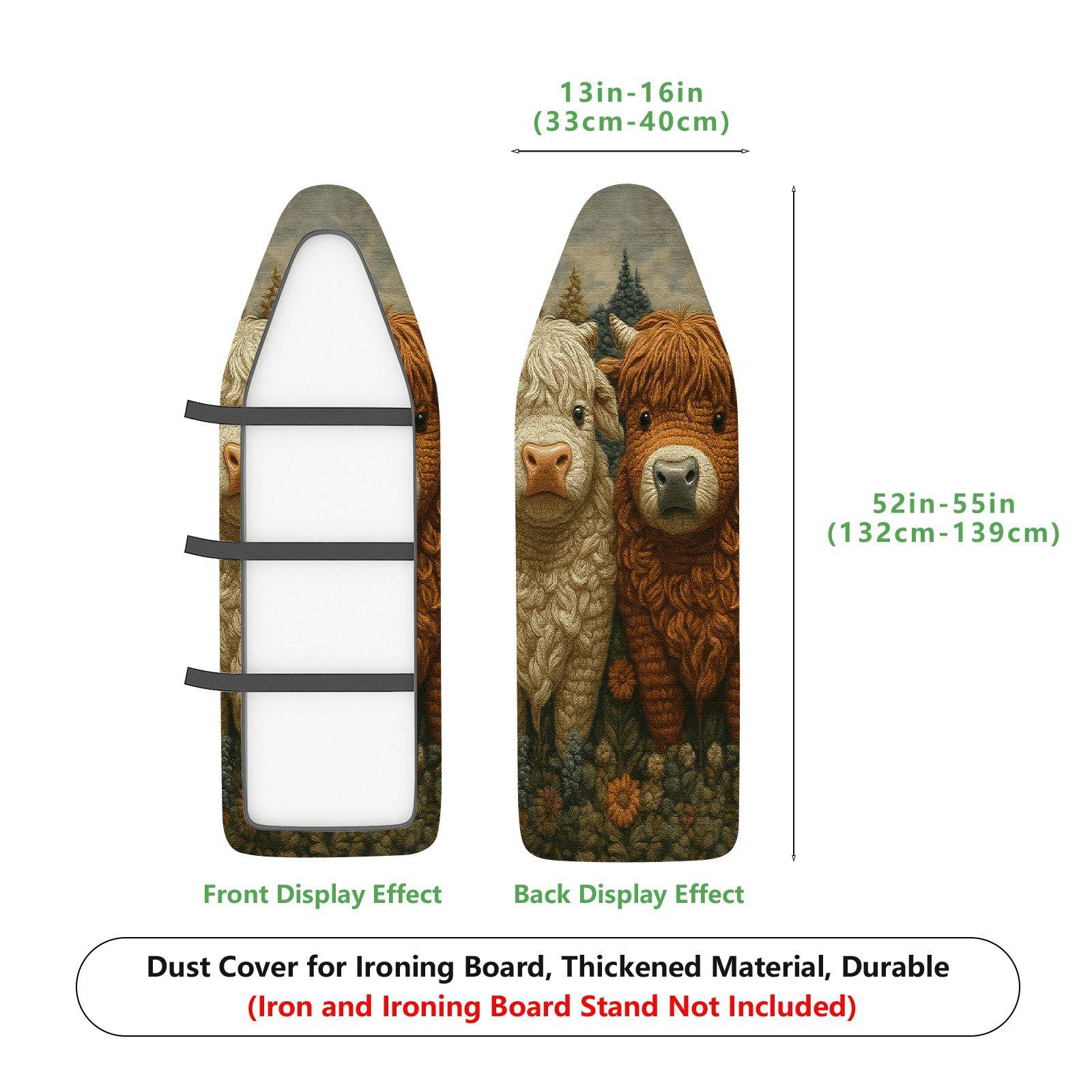 1-Piece Animal Alpaca Cute  Ironing Board Cover, Universal Size, Without Board