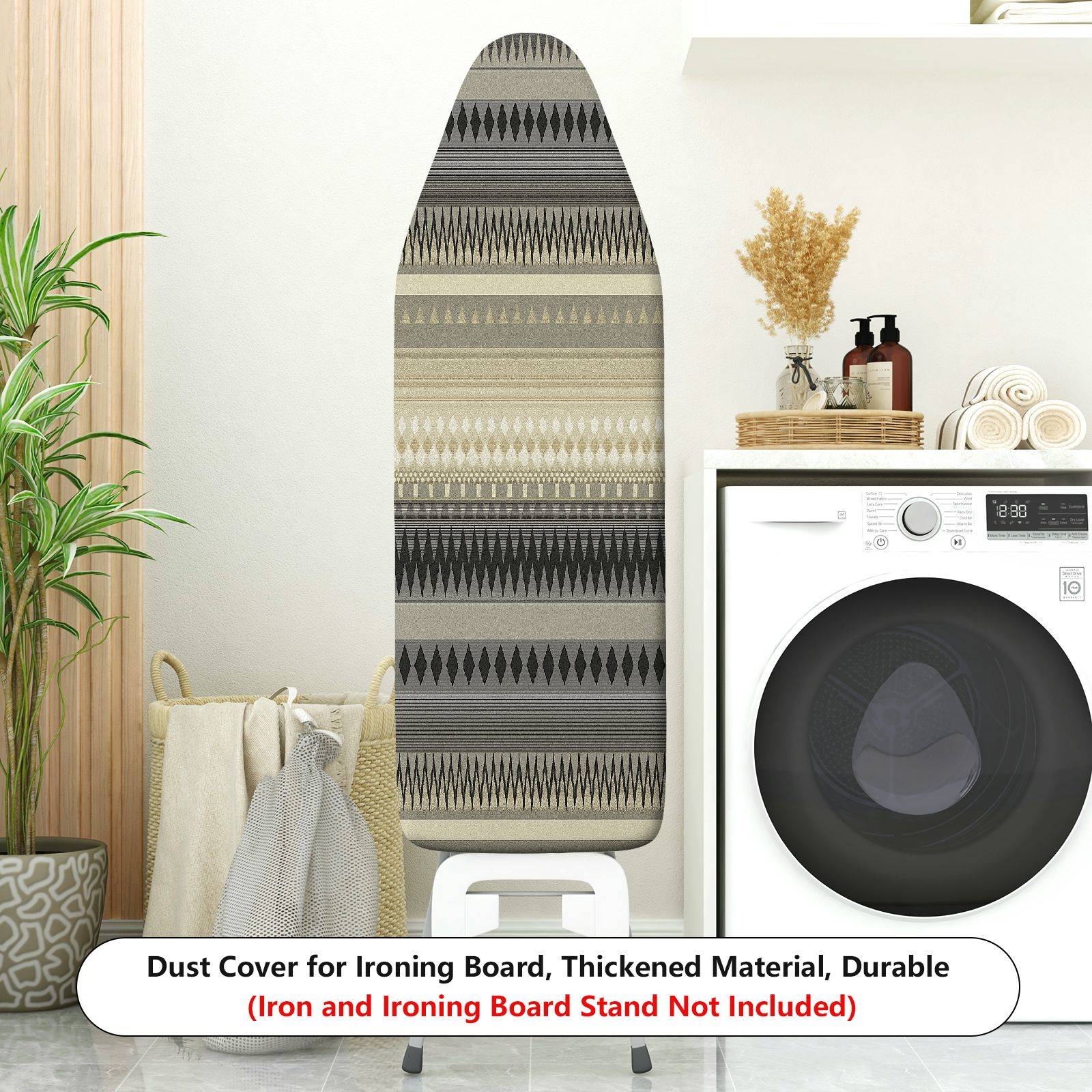1-Piece Geometric Striped Pattern Modern  Ironing Board Cover, Universal Size, Without Board