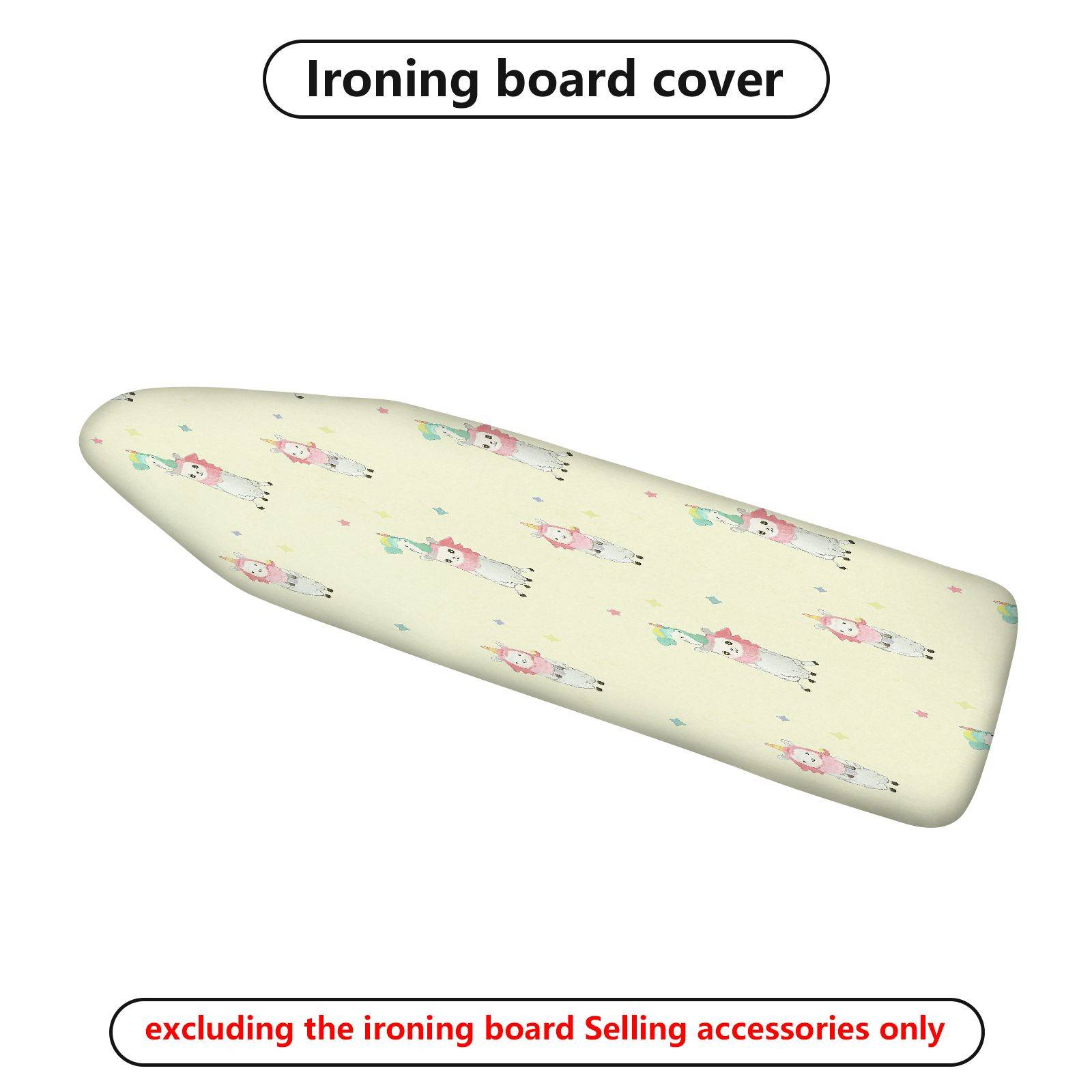 1-Piece Unicorn Rainbow Star  Ironing Board Cover, Universal Size, Without Board