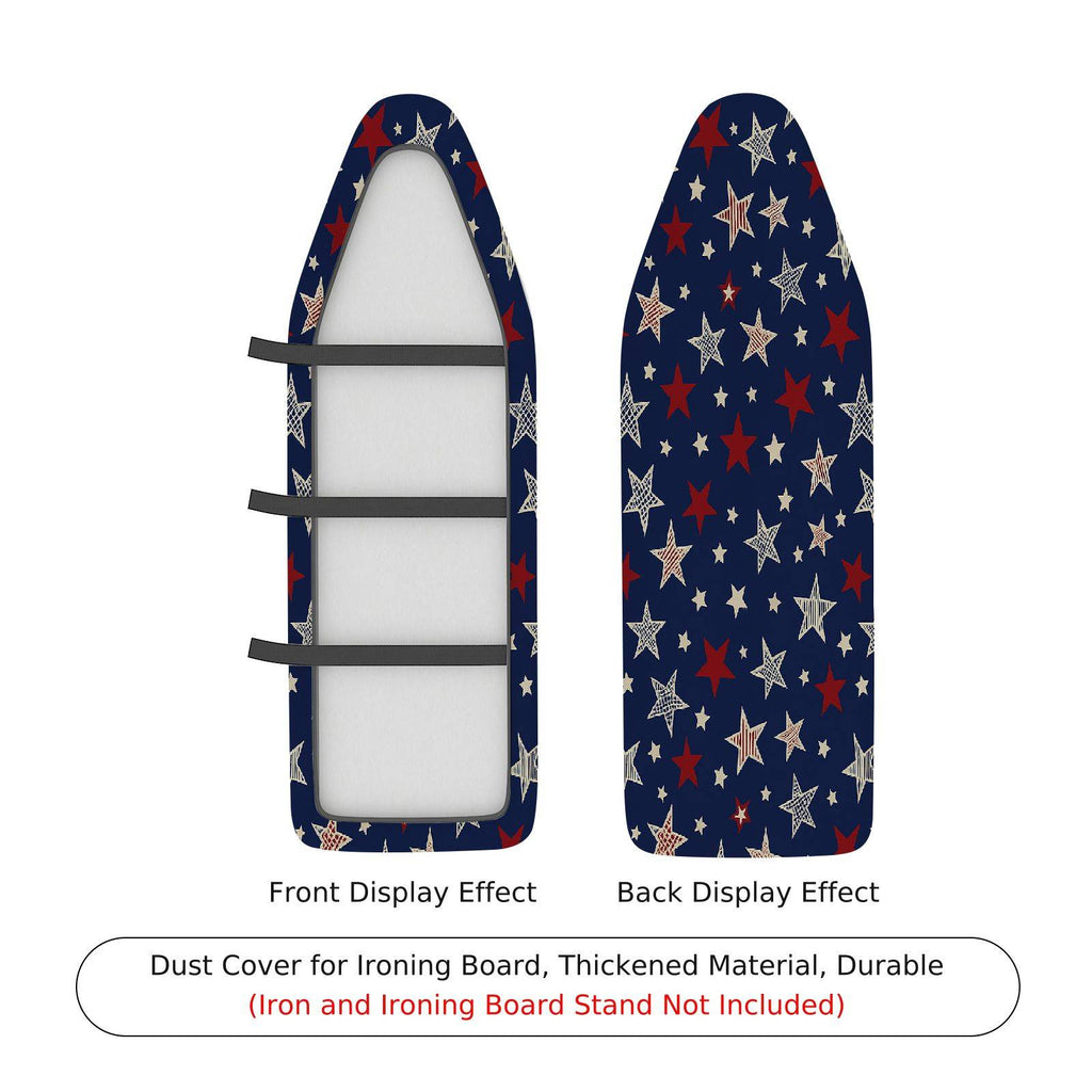 1-Piece Starry Patriotic Celebration  Ironing Board Cover, Universal Size, Without Board