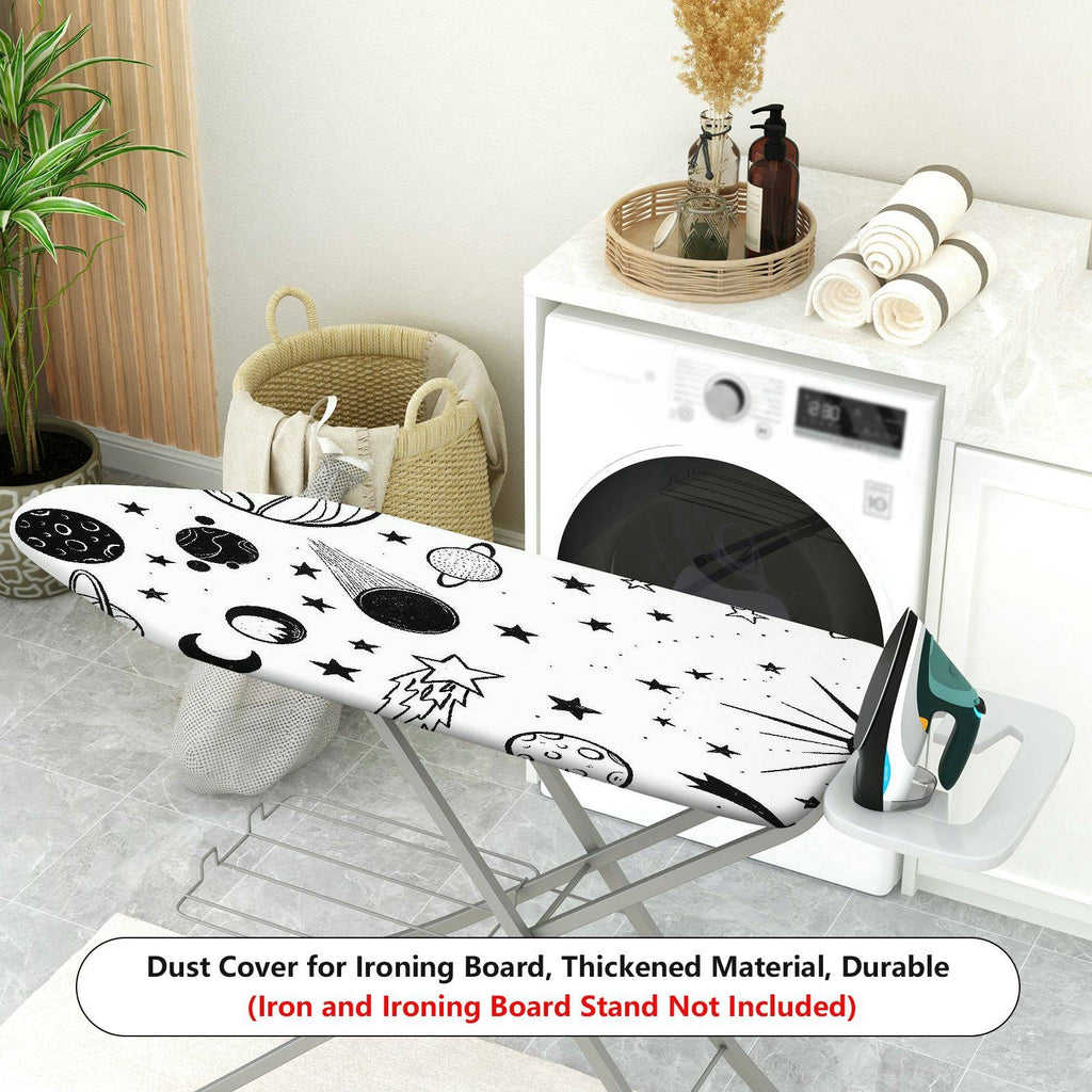 1-Piece Space Stars Planets  Ironing Board Cover, Universal Size, Without Board