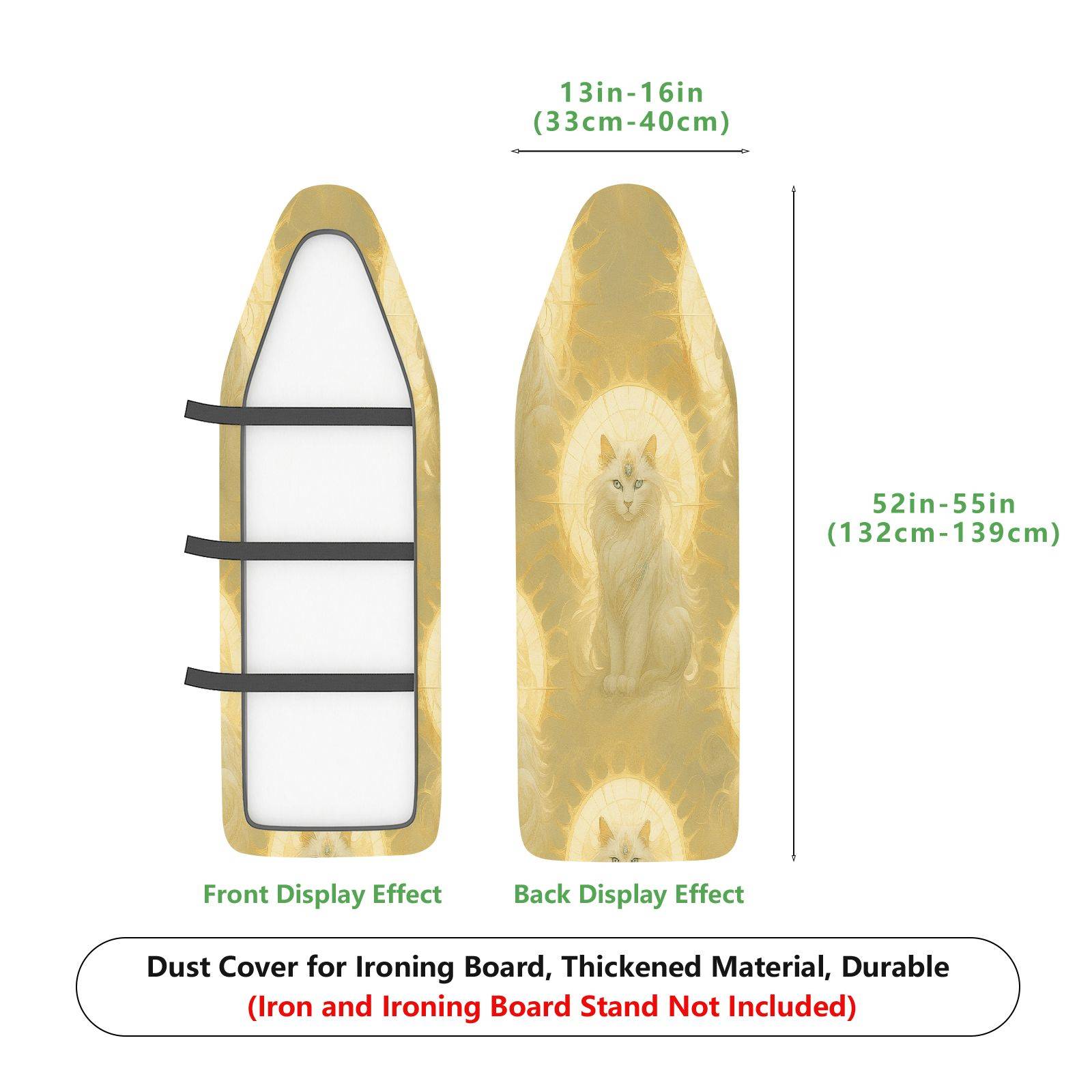 1-Piece Angel Cat Halo  Ironing Board Cover, Universal Size, Without Board
