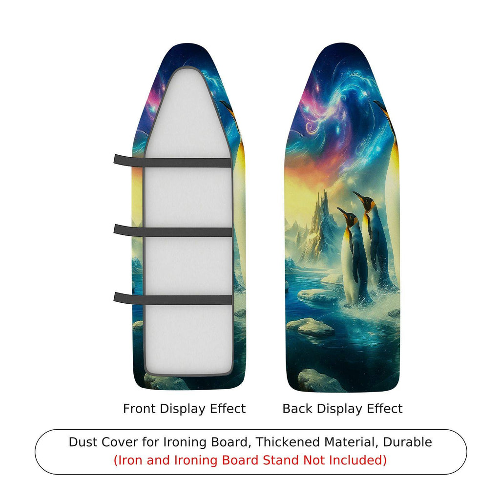 1-Piece Fantasy Penguin Aurora  Ironing Board Cover, Universal Size, Without Board