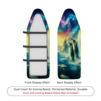 1-Piece Fantasy Penguin Aurora  Ironing Board Cover, Universal Size, Without Board
