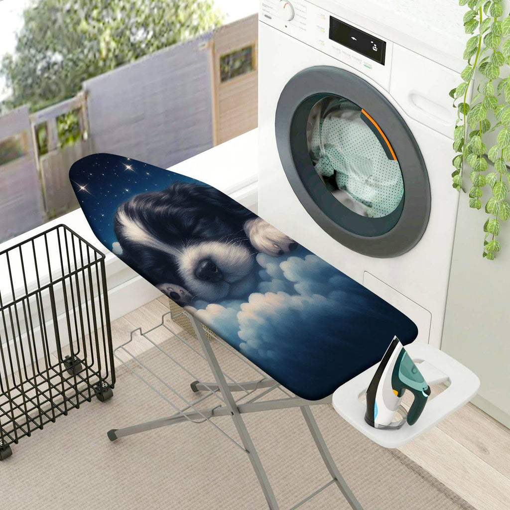 1-Piece Starry Night Puppy Sleeping Cloud  Ironing Board Cover, Universal Size, Without Board
