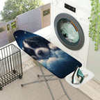1-Piece Starry Night Puppy Sleeping Cloud  Ironing Board Cover, Universal Size, Without Board