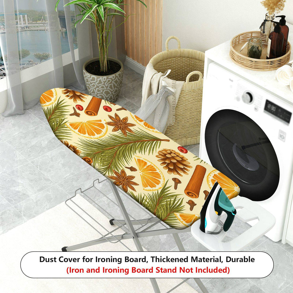 1-Piece Pine Cone Orange Star Anise  Ironing Board Cover, Universal Size, Without Board
