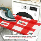 1-Piece Strawberry Plaid Red  Ironing Board Cover, Universal Size, Without Board