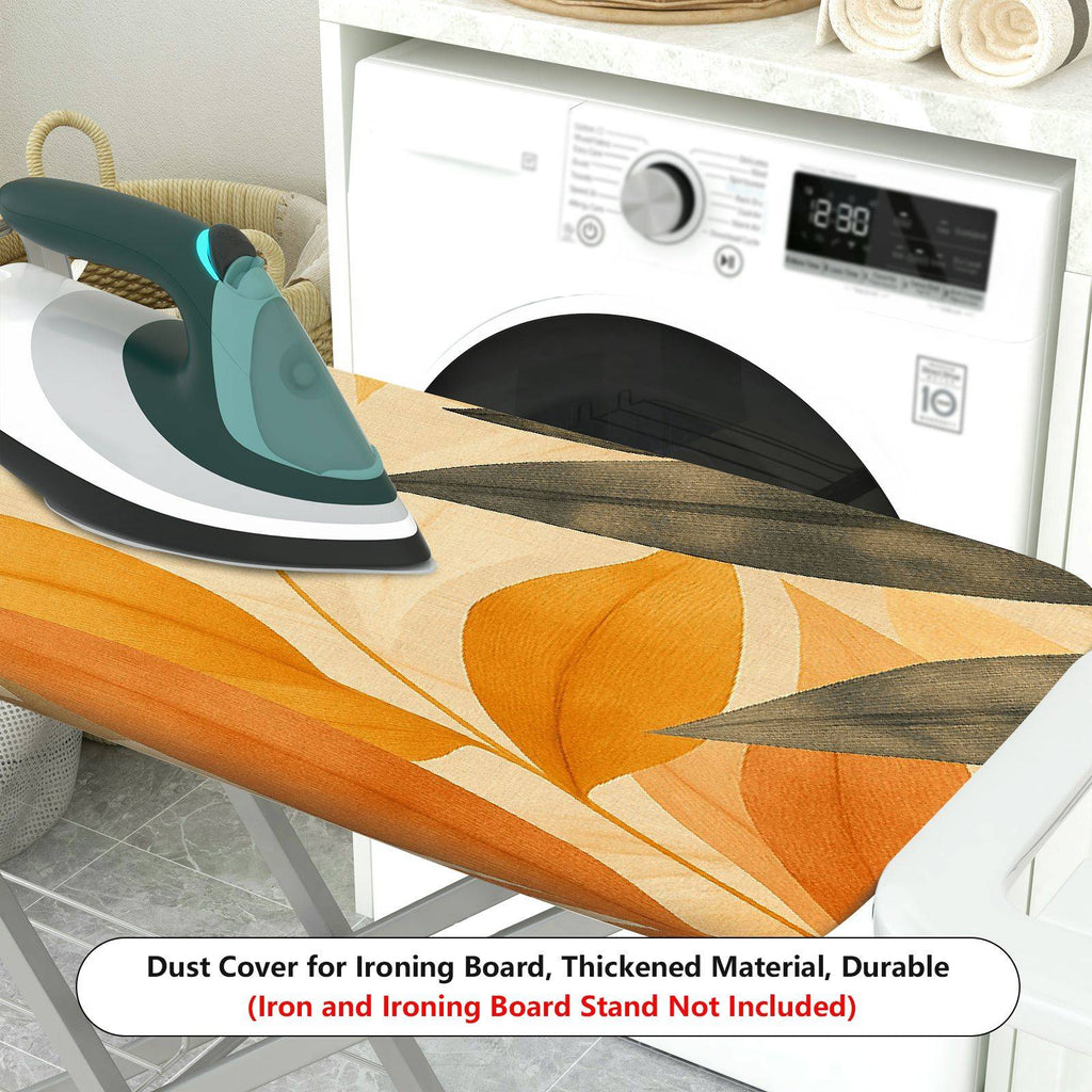 1-Piece Autumn Leaves Tropical Plants Botanical  Ironing Board Cover, Universal Size, Without Board