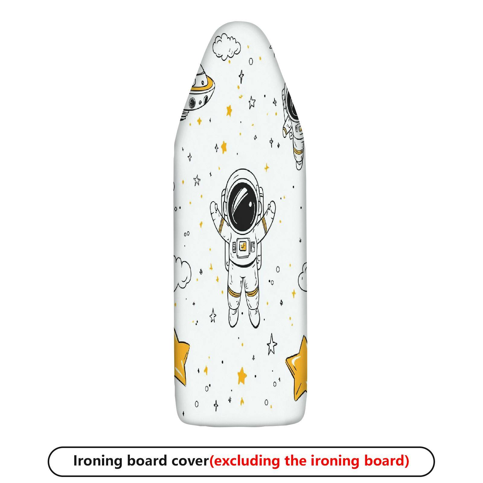 1-Piece Astronaut Space Stars  Ironing Board Cover, Universal Size, Without Board