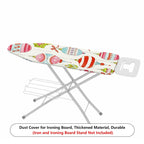 1-Piece Colorful Ornament Festive Christmas  Ironing Board Cover, Universal Size, Without Board