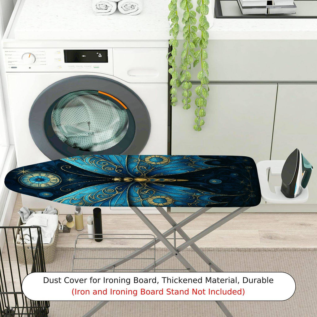 1-Piece Butterfly Clock Stars  Ironing Board Cover, Universal Size, Without Board