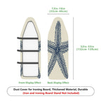 1-Piece Nautical Starfish Ocean  Ironing Board Cover, Universal Size, Without Board