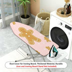 1-Piece Christmas Gingerbread Snowflake  Ironing Board Cover, Universal Size, Without Board