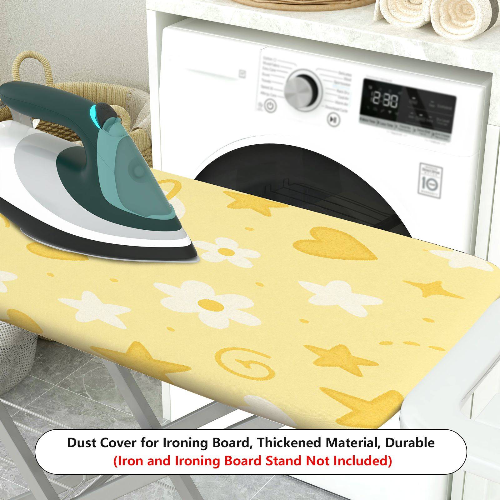 1-Piece Star Heart Planet  Ironing Board Cover, Universal Size, Without Board