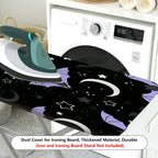 1-Piece Night Black Bat Moon Star  Ironing Board Cover, Universal Size, Without Board