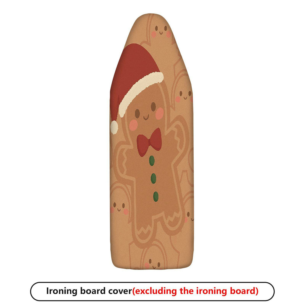 1-Piece Christmas Gingerbread Santa  Ironing Board Cover, Universal Size, Without Board