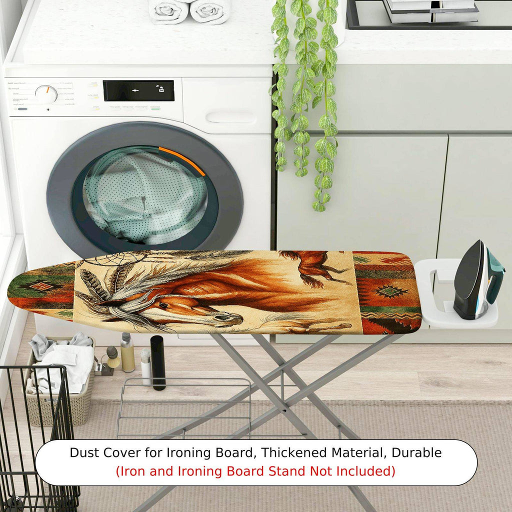 1-Piece Horse Feather Dreamcatcher  Ironing Board Cover, Universal Size, Without Board