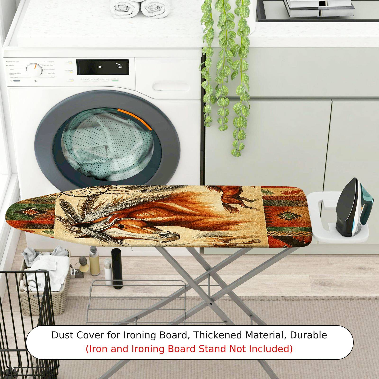 1-Piece Horse Feather Dreamcatcher  Ironing Board Cover, Universal Size, Without Board