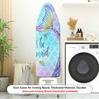 1-Piece Mermaid Tail Starfish Seashell  Ironing Board Cover, Universal Size, Without Board