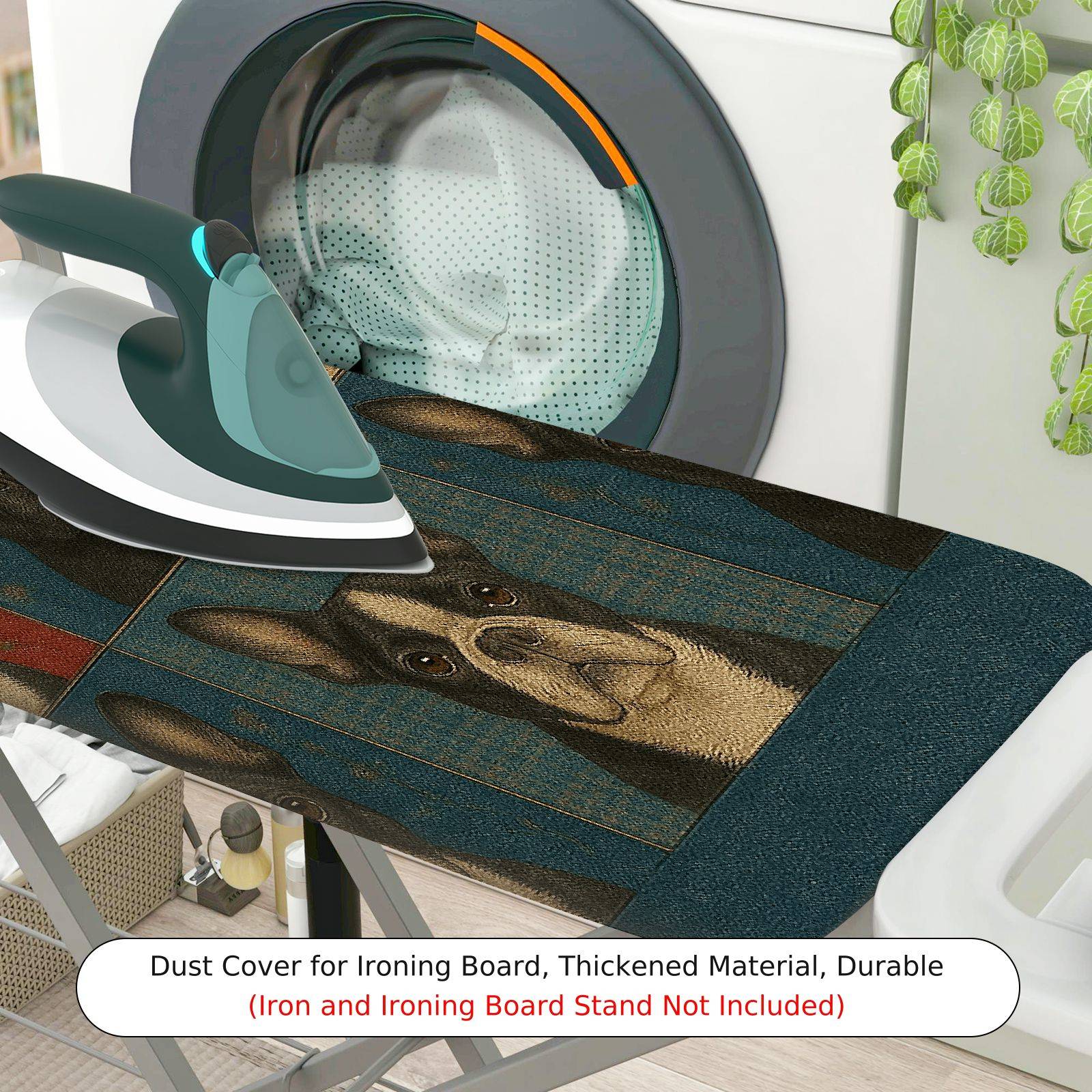 1-Piece Dog Artistic Decorative  Ironing Board Cover, Universal Size, Without Board