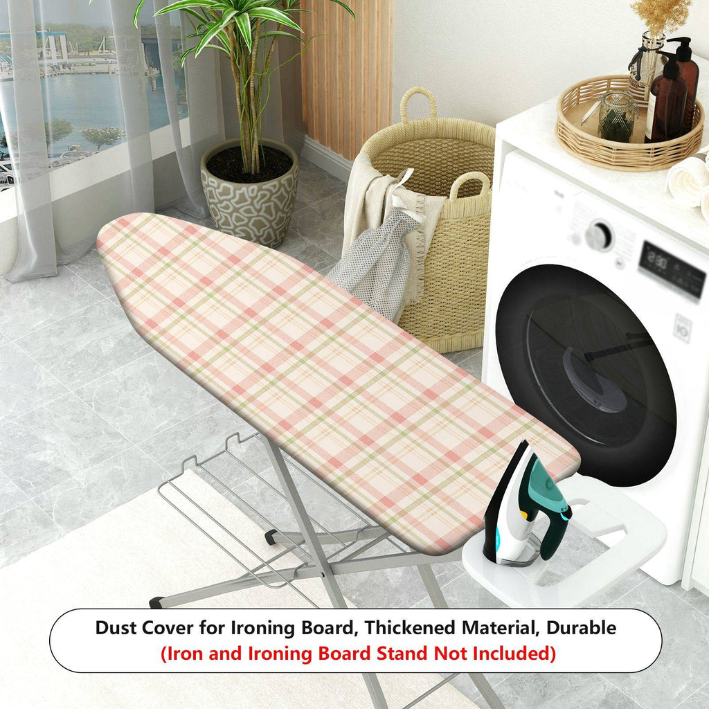 1-Piece Plaid Checkered Retro  Ironing Board Cover, Universal Size, Without Board