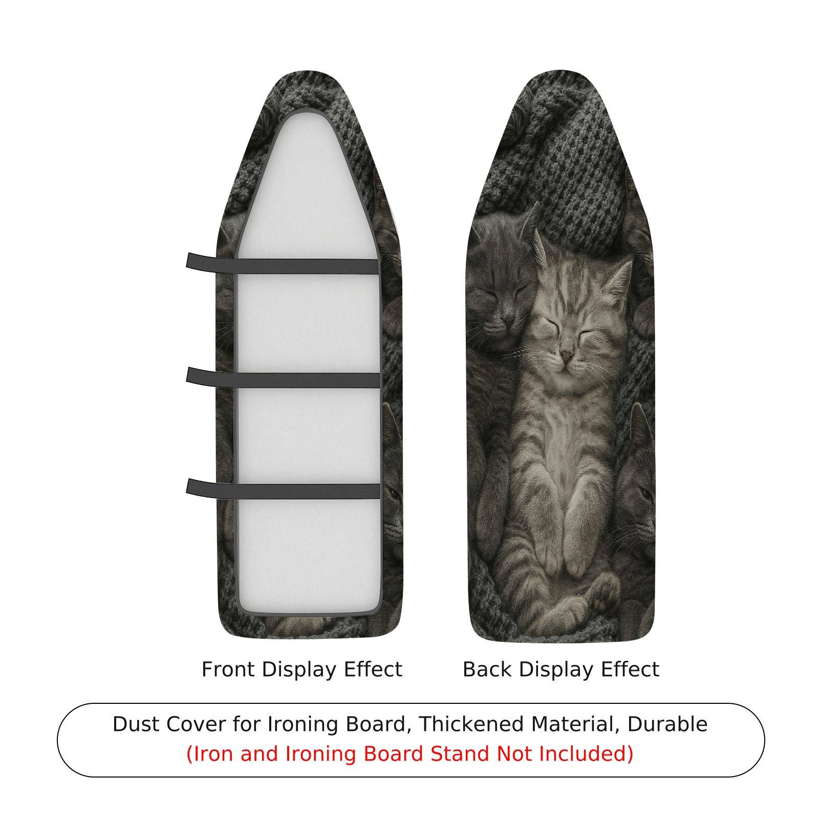 1-Piece Cat Animal Sleeping  Ironing Board Cover, Universal Size, Without Board