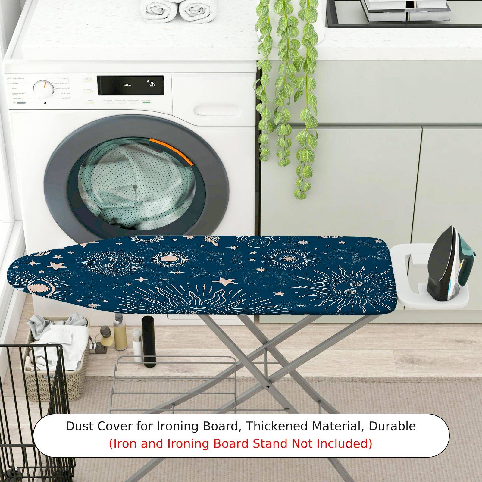 1-Piece Sun Moon Star  Ironing Board Cover, Universal Size, Without Board