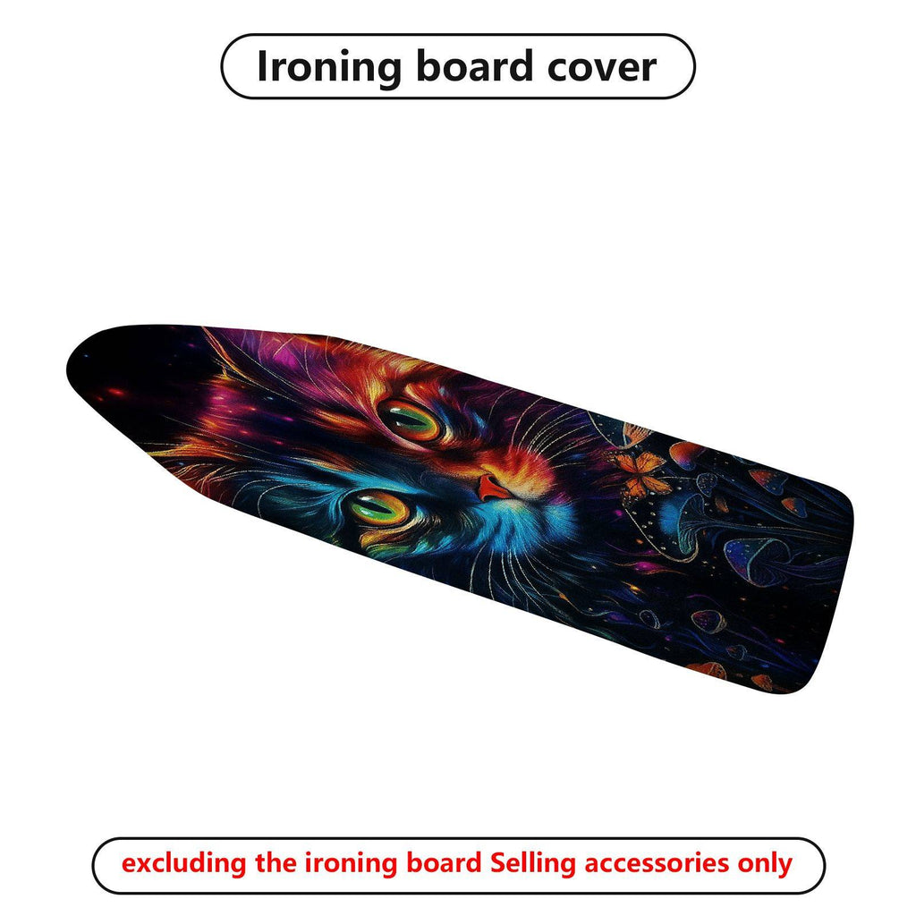 1-Piece Galaxy Cat Space  Ironing Board Cover, Universal Size, Without Board