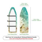 1-Piece Ocean Seashell Starfish  Ironing Board Cover, Universal Size, Without Board