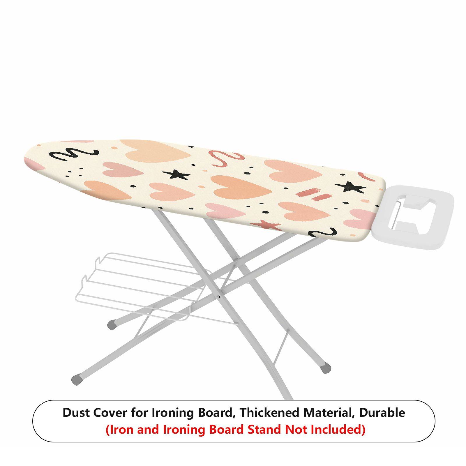 1-Piece Heart Star Abstract  Ironing Board Cover, Universal Size, Without Board