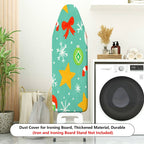 1-Piece Christmas Snowflake Santa  Ironing Board Cover, Universal Size, Without Board