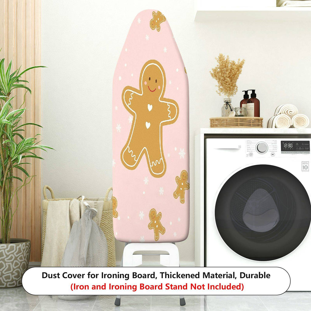 1-Piece Christmas Gingerbread Snowflake  Ironing Board Cover, Universal Size, Without Board