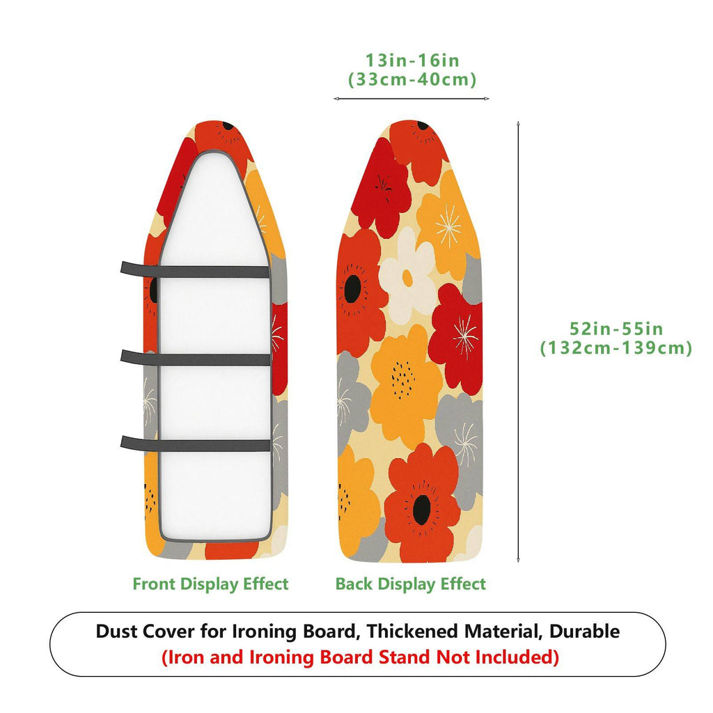 1-Piece Floral Vintage Retro  Ironing Board Cover, Universal Size, Without Board